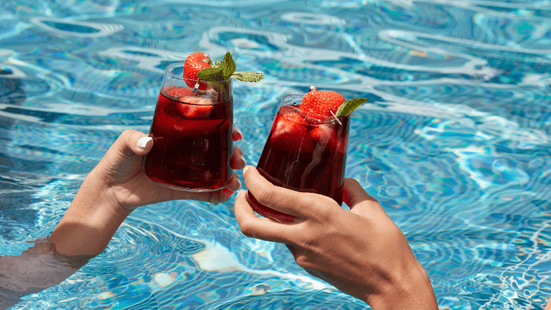 The Sparkling Hibiscus Tea Mocktail