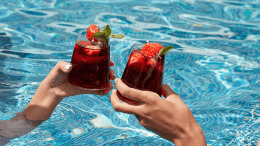 The Sparkling Hibiscus Tea Mocktail