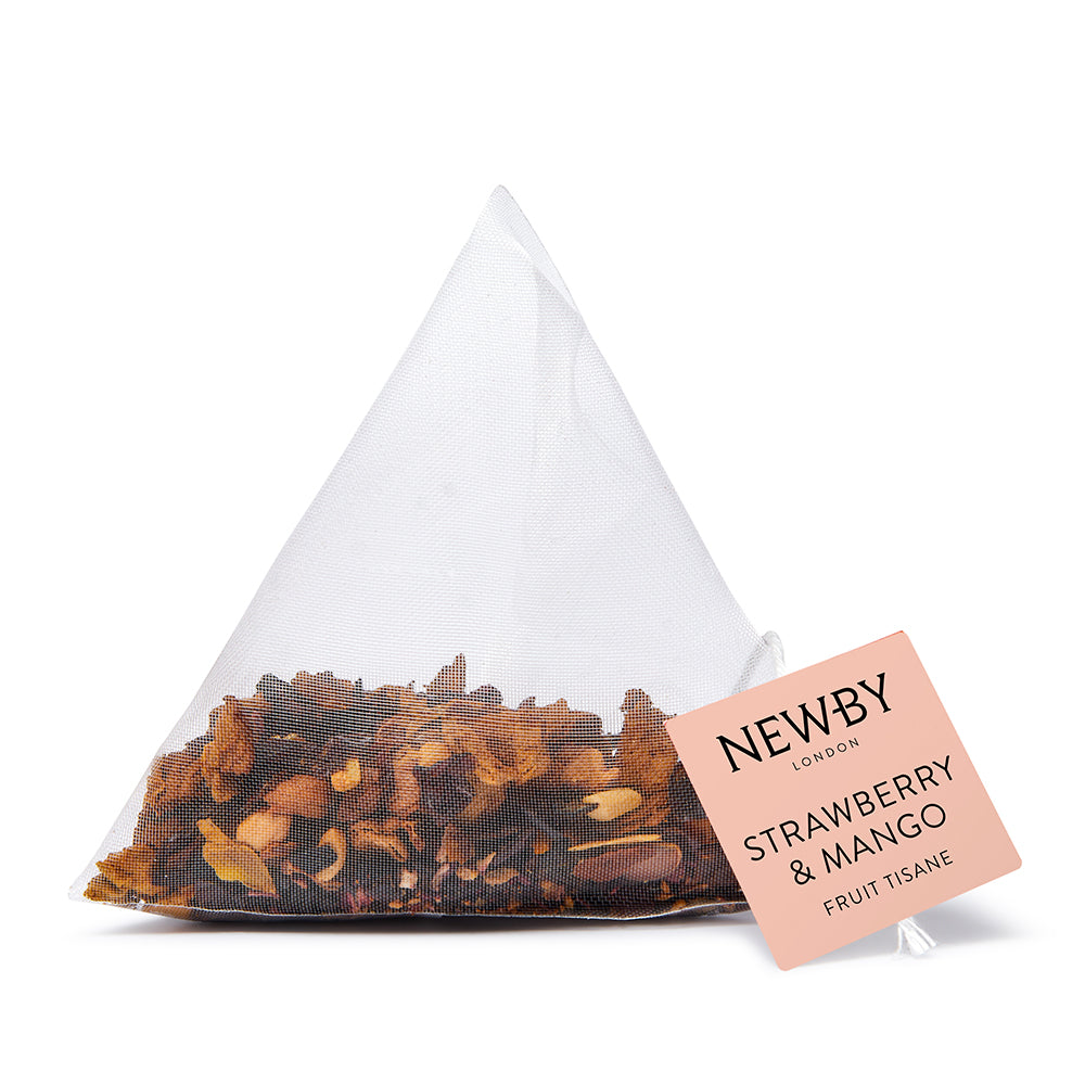 Strawberry & Mango Silken Pyramids