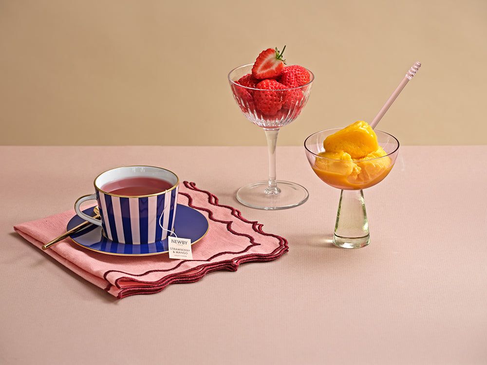 Strawberry & Mango Silken Pyramids