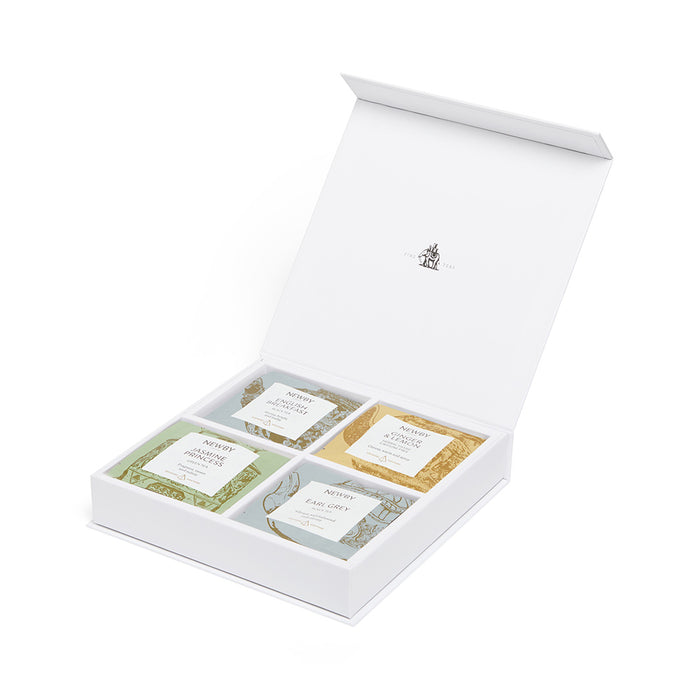 Weihnachtsgeschenkbox – Seidenpyramiden