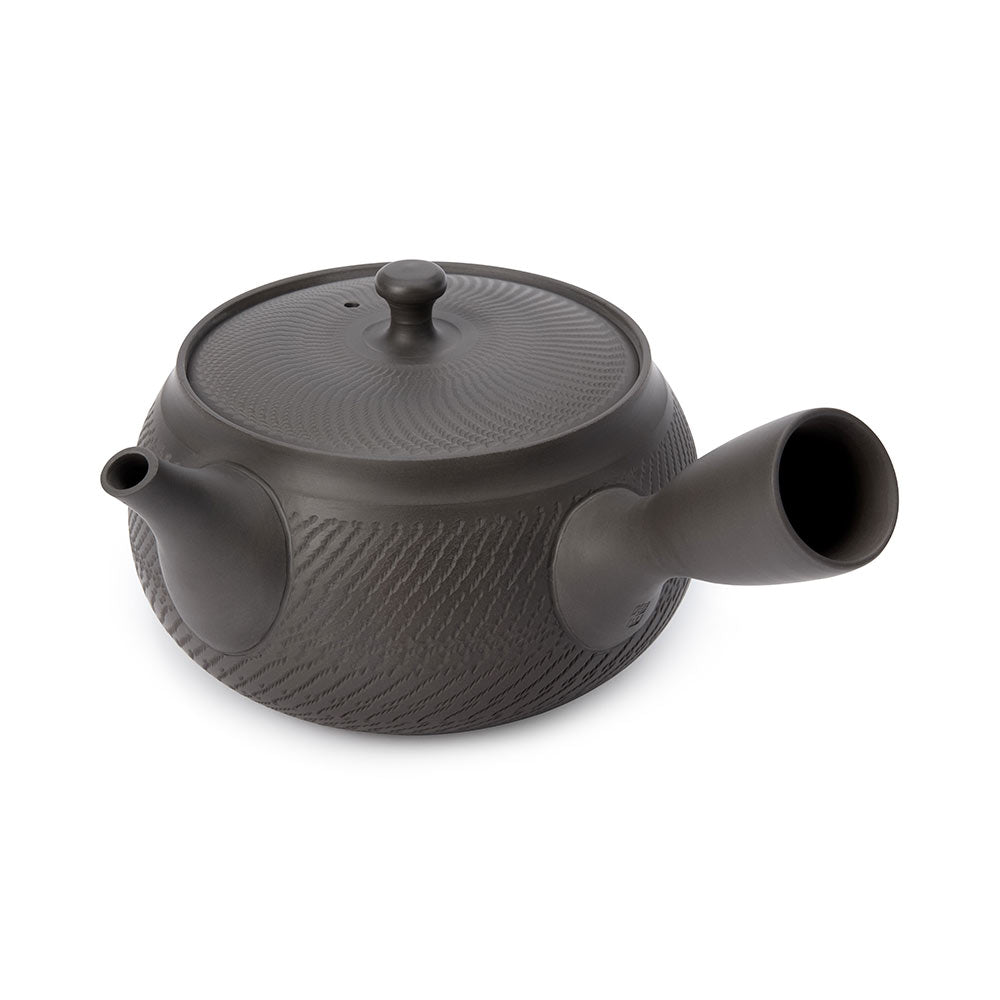Japanese Kyusu Teapot and Cups Set - Black