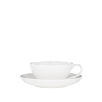 FINE BONE CHINA: porcelanowa FILIŻANKA ZE SPODKIEM (2 szt.