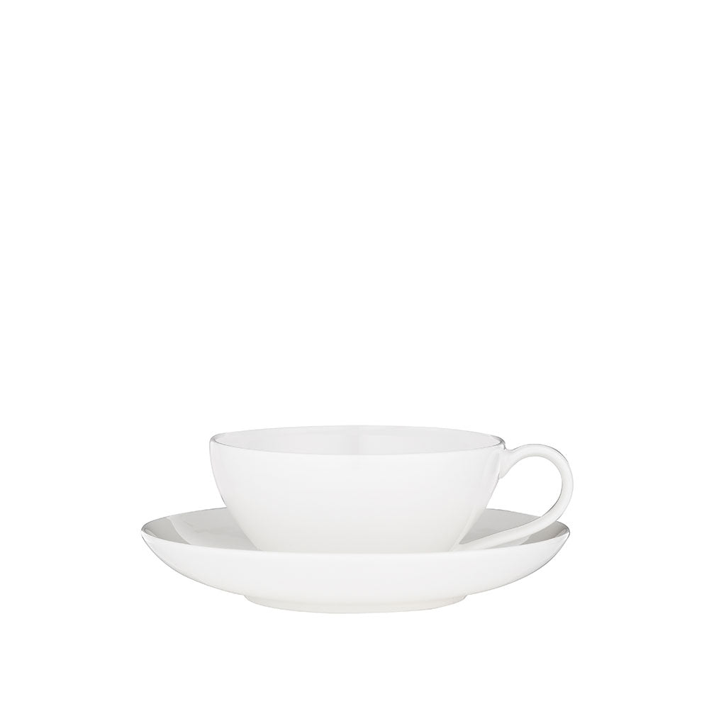 FINE BONE CHINA: porcelanowa FILIŻANKA ZE SPODKIEM (2 szt.